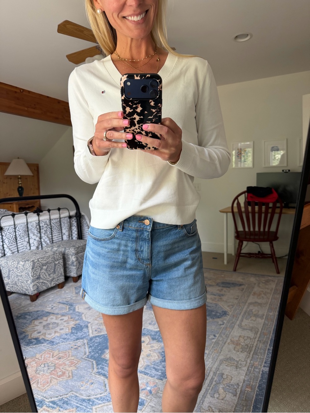 Loft Denim Shorts, Size 8 - Picture 1 of 4